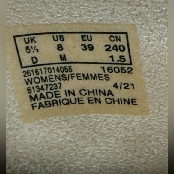 Clarks Women’s Ankle Booties Size 8 Back Zip Neutral Block Heel Blush Pink Nude - Picture 8 of 8